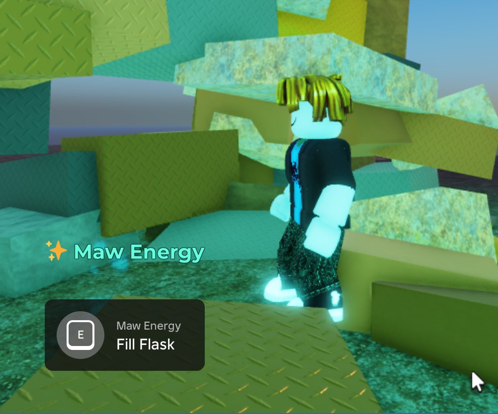 Maw Energy pool with Fill Flask interaction